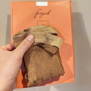 Fogal luxury brown fishnet tights
